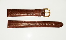 Sehr wertiges *Veau Veritable* Damen-Uhrenarmband in Braun aus Echt Leder