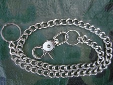 Schwere Biker Kette Messerkette Schlüsselkette Geldbeutelkette 69cm Messer 145gr