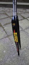 TIME Stiletto Steel Barrel Carbon Fork / 1" Thread ITA / Black / 28" 700C Gabel
