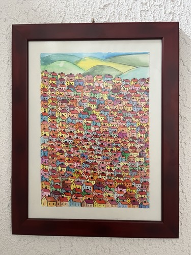 Aquarell bild häuser - ,