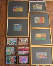 hundertwasser bild mit rahmen