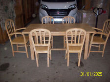 SCHÖNER GROSSER BUCHE ESSTISCH KOMPLETT MIT STÜHLEN!