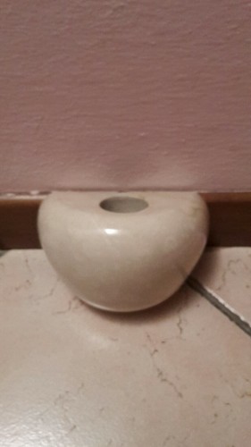 Vase aus beigem marmor für - vase,