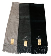 Alpaka Schal Schwarz Anthrazit
