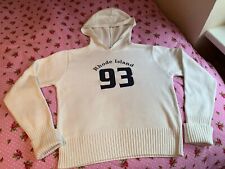 RHODE ISLAND: Pullover mit Kapuze, Pulli, Hoody, aus USA, Creme, 38, M