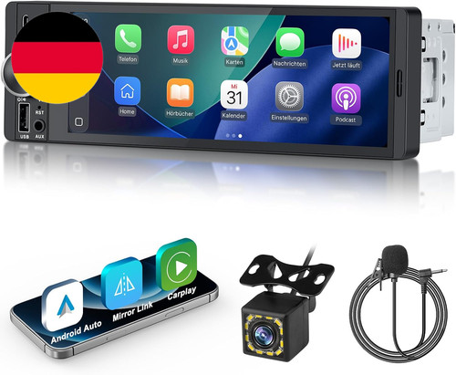 Din bluetooth autoradio - 1,