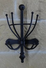 Garderobe Hakenleiste Eisen braun Landhaus Wandgarderobe Kleiderhaken 95332