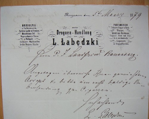 Rogasen posen 1879 labedzki - rogasen/posen, 1879,