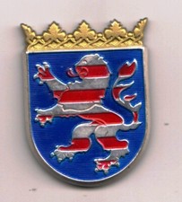 Mützenabzeichen Hessen, metall Feuerwehr -Polizei - Justitz nach 1945