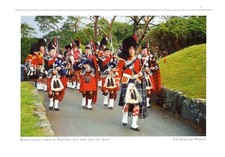 Ansichtskarte Dudelsackbläser in Portree / Isle of Skye / Schottland