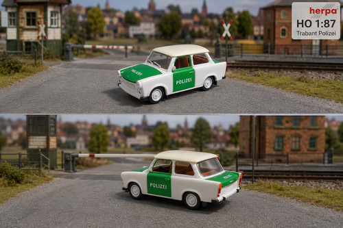 Herpa trabbi trabant - herpa, polizei