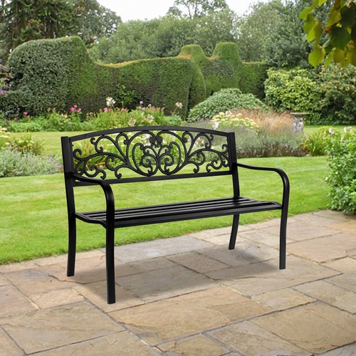 127cm gartenbank metall - 127cm,