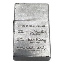 Vintage Zippo History Of Zippo