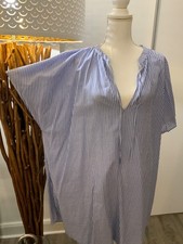 H+M Hemdblusen Kleid blau