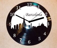 Barcelona Wanduhr Schallplattenuhr Schallplatte Wanduhr Vinyl 