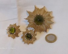 Trifari Brosche + Ohrclips Set