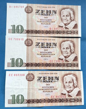 DDR 10 Mark Schein Geldschein