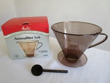 Melitta Kaffeefilter Aromafilter braun Kunststoff 1x6 + Kaffeemaß / Löffel Neu