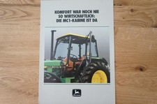 JOHN DEERE Verdeck-Kabine Prospekt Typ MC1 6 Seiten 1985