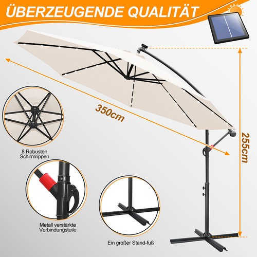Sonnenschirm ø3 5m - sonnenschirm, Ø3/3.5m