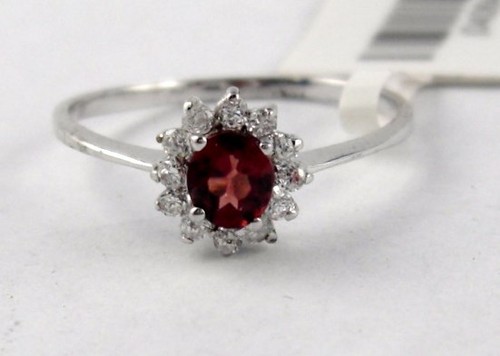 L20 granat ring - ring, schliff