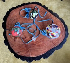 4 Dekokugeln aus Glas Austen Glaskunst Handarbeit