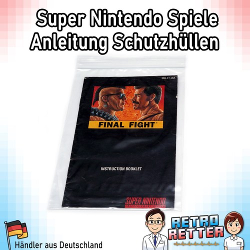 Schutzhüllen für snes spiele - snes,