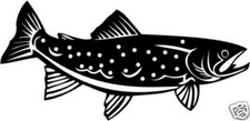 Forelle aufkleber sticker - forelle,