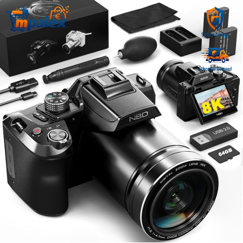 Digitale fotokamera 8k - 64, mp