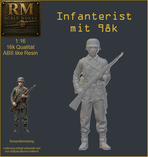 Ww2 wehrmacht figur - 1:16,