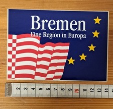Aufkleber Sticker Stadt BREMEN, Eine Region in Europa, Flagge