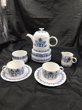 Vintage Melitta Teeservice mit Stövchen 2 Personen Porzellan 60s 70s Deutschland