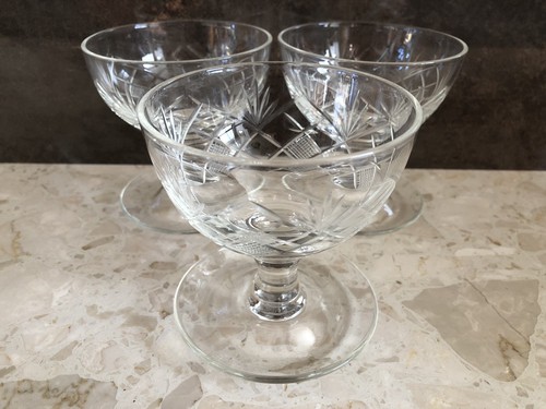 Vintage geschliffenes glas - geschliffenes,
