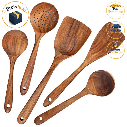 Kochutensilien set holz - holz, 5