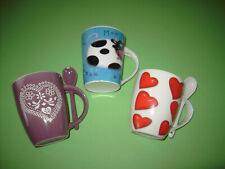 XXL Tasse Kaffeetasse Mugs Kaffeepott Kaffeebecher 3 Stück  10x8,5cm top Zustand