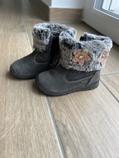 Primigi Snow Boots, Winterstiefel Mädchen, Gore Tex, Gr. 22,grau, Glitzer, 