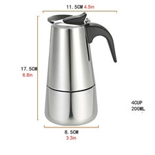 Espressokocher Edelstahl