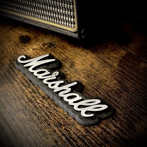 Marshall logo badge silber - marshall,