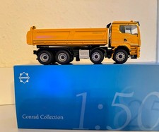 Conrad 1:50  MAN TGS TN  8x4 Meiller Trigenius D421 Kipper  Neu OVP Liebherrgelb