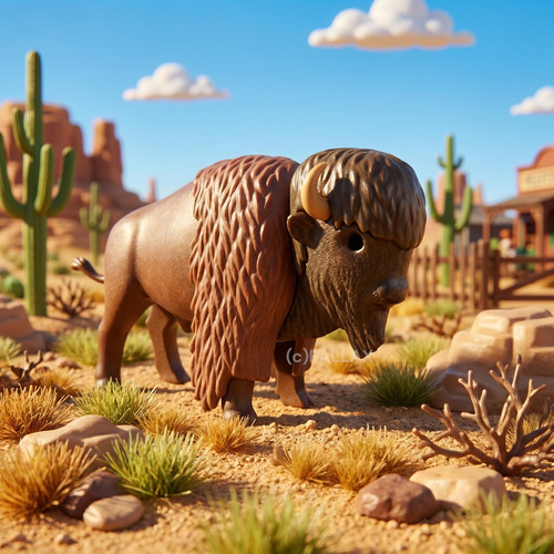 Playmobil 7038 3731 3874 bison - playmobil,