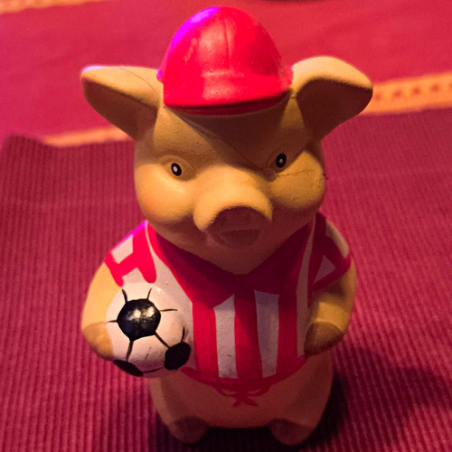 Fußball fanfigur schwein - fußball,