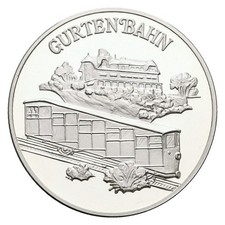 Schweiz Silbermedaille Bergbahn Gurtenbahn PP- Patina Gewicht: 15g/999