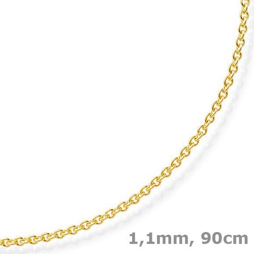 1mm rund ankerkette 750 - 1,1mm, gold