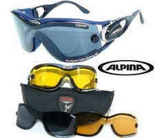 ALPINA Sonnenbrille NEW SWING M 60 CERAMIC BLAU 30 VARIO OPTIC BRILLE 40 SKI DSV