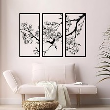 Metall blume wanddekoration - blume,