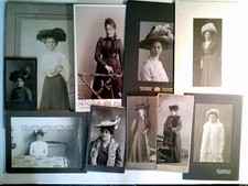 CdV, Kabinettfoto, 10x Damen