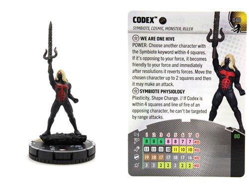 Heroclix 048 codex - heroclix, venom