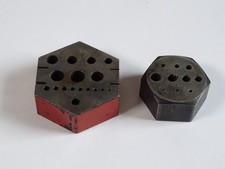 2x Sechskant-Amboss Hexagon -