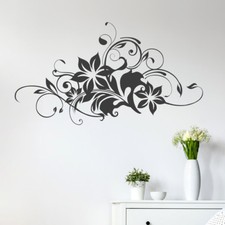  Wandtattoo Blumenschnörkel