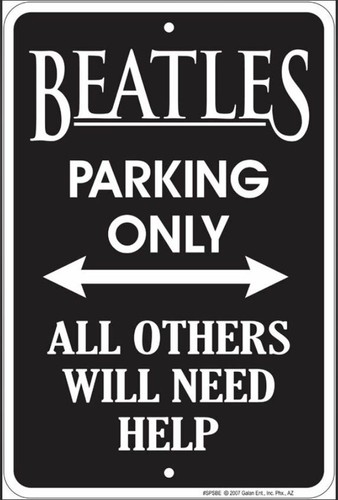 Blechschild beatles parking - us,